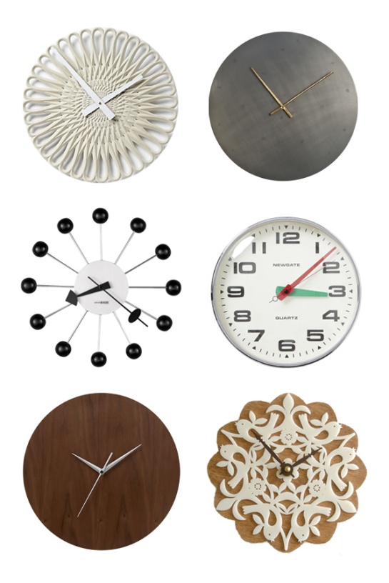 clocks via ohidesignblog